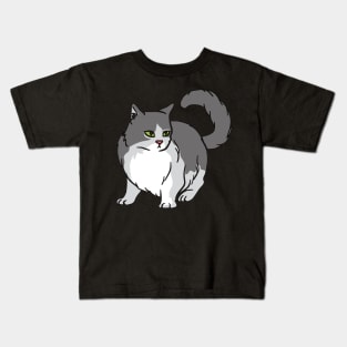 A cute cat looking Kids T-Shirt